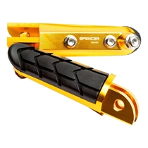 Pedaleira Spencer para Moto Esportiva CB600 Dourado Claro (MP)