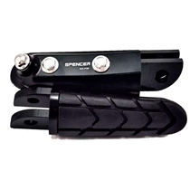 Pedaleira Spencer para Moto Esportiva CB600 Preto (MP)