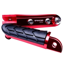 Pedaleira Spencer para Moto Esportiva CB600 Vermelho (MP)