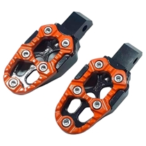 Pedaleira KGA para Moto Esportiva Malta 561 CG 125/150/160 XRE190 Bros Laranja (MP)