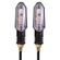 Pisca de LED KGA CB 250F Twister 16/24 com Rosca Universal 13.5V 3.4W Lente Cristal (MP)