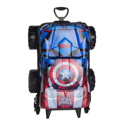 Mochila De Rodinha Maxtoy Capitão América Trucks 3850LM24 (MP)