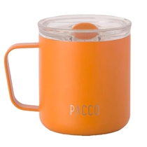 Caneca Térmica Com Tampa Pacco Fokus 295ml Caramelo (MP)