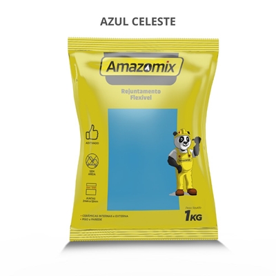 Rejunte Flexível Amazomix Ar II 1Kg Azul Celeste (MP)