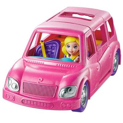 Mini Boneca - Polly Pocket - Polly com Veículo - Limousine Fashion - Mattel  - superlegalbrinquedos