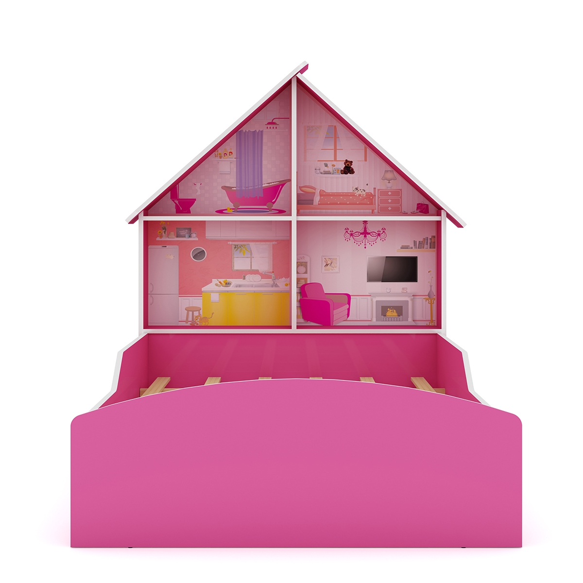 Cama Infantil Para Meninas Com Proteção Lateral da Barbie