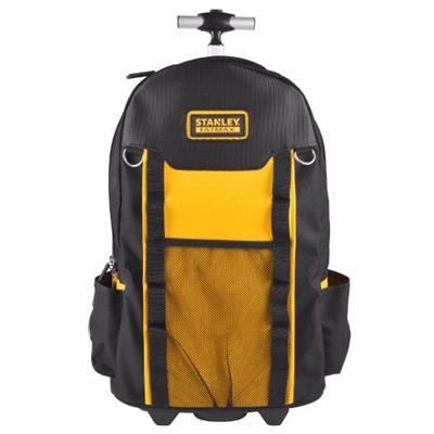 Mochila Para Ferramentas Stanley Fmst514196 Com Alça E 2 Rodas Preto E Amarelo