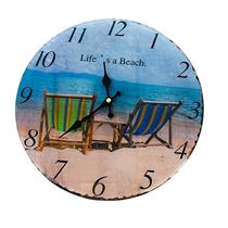 Relógio De Parede Latcor Ilustração Praia - LA3-5192