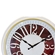 Relógio de Parede Redondo Latcor USH228C com Maquinismo de Pequeno Volume Branco e Vinho