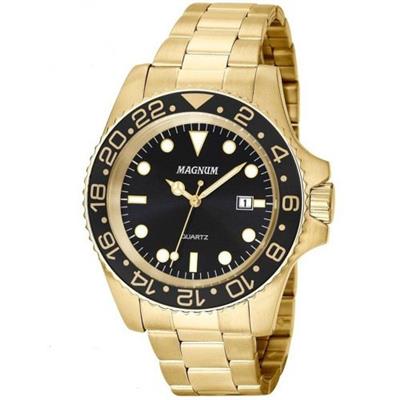 Relógios Web Shop - Loja Oficial Loja Credenciada Relógio Magnum Masculino  Ref: Ma35039a Casual Dourado