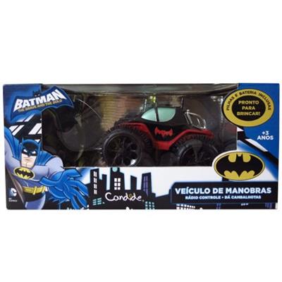 Carro de Controle Remoto Veículo de Ação Batman Rc 3 Funcoes em