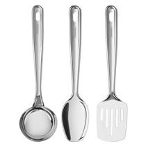 Conjunto De Utensílios Para Cozinha 3 Peças Tramontina Extrata 66815/730 Aço Inox