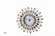 Relógio De Parede Latcor Acessórios De Decoração Dourado - KD721351