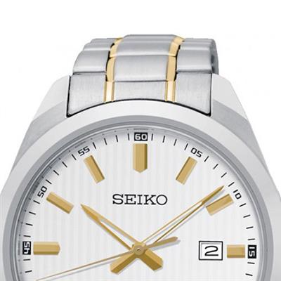 Relógio Masculino Seiko SUR279B1 B1SK Analógico Pulseira de Aço Prata e  Dourado | Bemol
