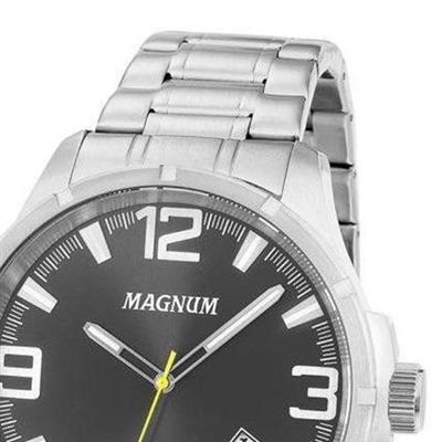 Relógio Masculino Magnum MA34781T Analógico Pulseira de Aço Prata