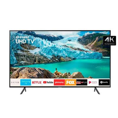 Menor preço em Smart TV LED 50" Samsung Ultra HD 4K RU7100 UN50RU7100GXZD 2 USB 3 HDMI 1 RGB 60Hz Preto