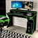 Mesa Para Computador Gamer Politorno Fremont Preto E Verde