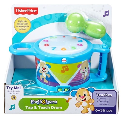 Brinquedo Laugh & Learn Tambor Aprender e Brincar Mattel