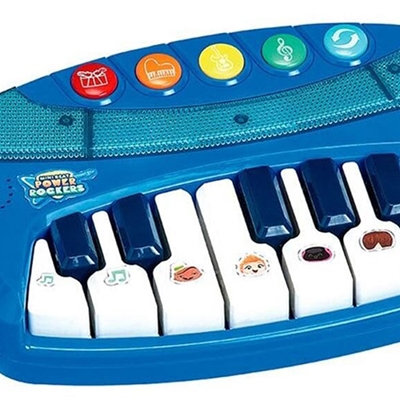 Piano Eletrônico Infantil O Primeiro Grande Show com Microfone Menino Verde