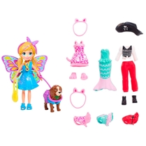 Brinquedo Mattel Polly Pocket Cachorro e Fantasias GDM15