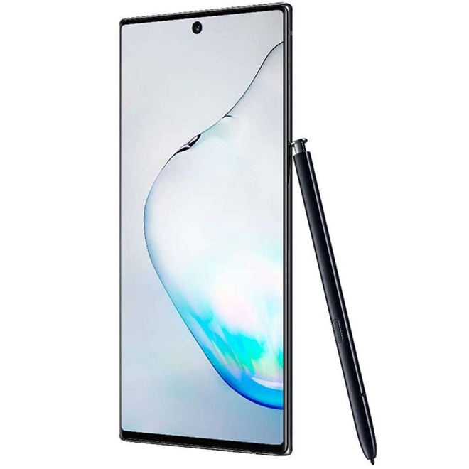 Smartphone Samsung Note 10, 8GB RAM, 256GB, Tela Infinita 6.3 Câmera  Tripla 12.0 MP + 16.0 MP + 12.0 MP, Frontal 10.0 MP Android 10 - Preto