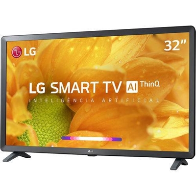 Smart TV 32 LG LED Webos 32LM625BPSB 2 USB 3 HDMI 1 Video Componente 1 AV  Prata