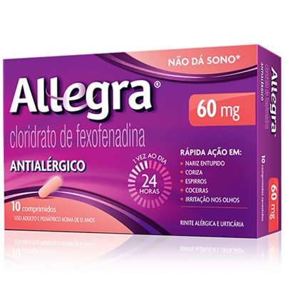 Allegra 60mg 10 Comprimidos Revestidos