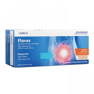 Florax  Adulto Suspensão Oral Cx Com 5 Flaconetes De 5mL