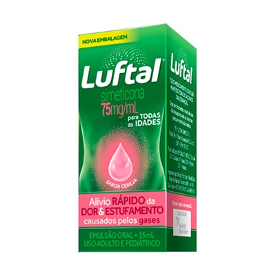 Luftal 75mg/mL Gotas 15mL Sabor Cereja