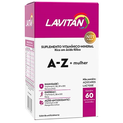 Lavitan A-Z Mulher 60 Comprimidos Revestidos