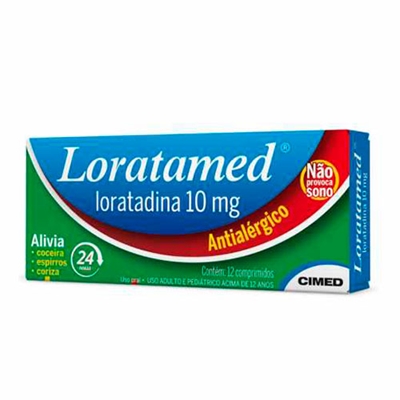 Loratamed 10mg Caixa Com 12 Comprimidos