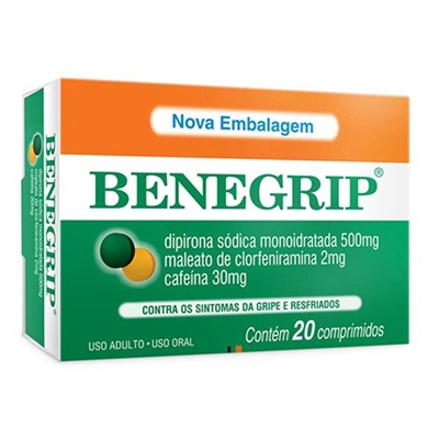 Benegrip 20 Comprimidos Revestidos