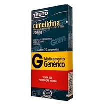 Cimetidina 200mg 10 Comprimidos