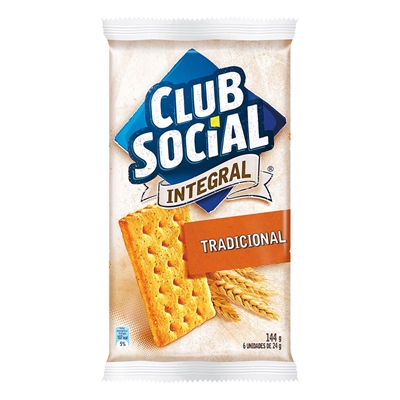 Bolacha Club Social Integral 144g