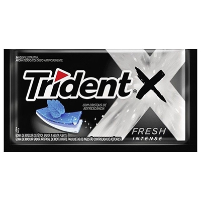 Chiclete Trident Sabor Fresh Intense 5 Unidades 8g