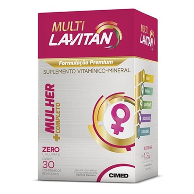 Lavitan Multi Mulher 30 Cápsulas | Bemol Farma