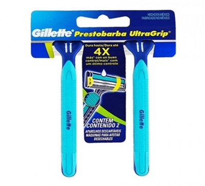 Barbeador Gillette Prestobarba Ultragrip Cabeça Móvel Cartela Com 2 ...