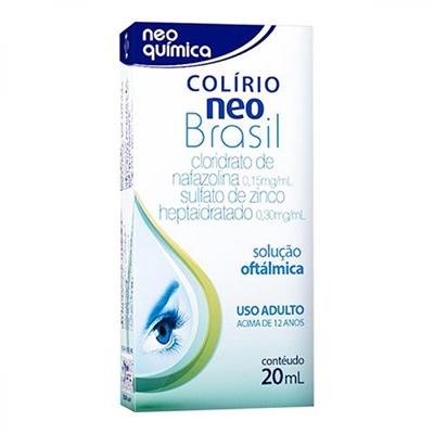 Colirio Neo Brasil 0,15+0,20mg/mL Solução Oftálmica