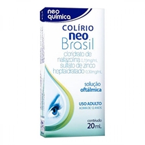 Colirio Neo Brasil 0,15+0,20mg/mL Solução Oftálmica