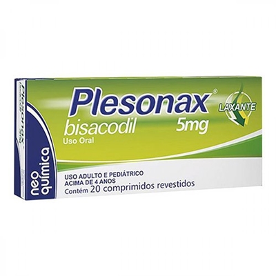 Plesonax 5mg 20 Drágeas