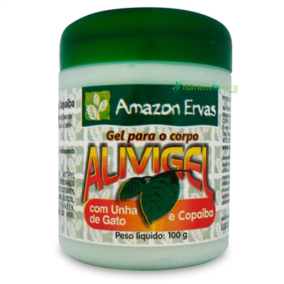 Gel Massageador Amazon Ervas AliviGel Unha de Gato/Copaíba 100g