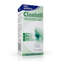 Clanistil 0,25+3mg/ml Solução Oftálmica 15mL