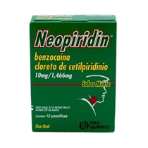 Neopiridin 10mg + 1,466mg 12 Pastilhas Neo Química