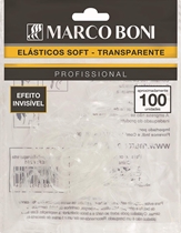 Elastico para Cabelo Marco Boni Soft Transparente 100Unidades
