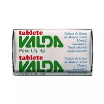 Tablete de Goma de Mascar Valda 4g 1 Unidade