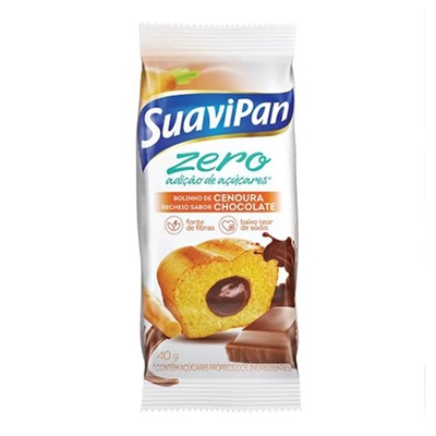 Bolinho Suavipan Zero Cenoura Chocolate 40g