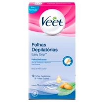 Cera Depilatória Em Folhas Veet Fria Corporal Peles Delicadas