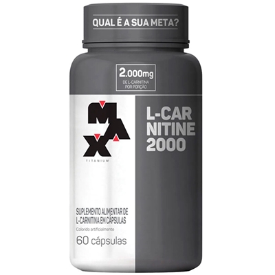 Suplemento Alimentar L-Carnitine 2000 Max Titanium  60 Cápsulas