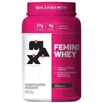 Suplemento Proteico Max Titanium Feminino Whey Chocolate 900g