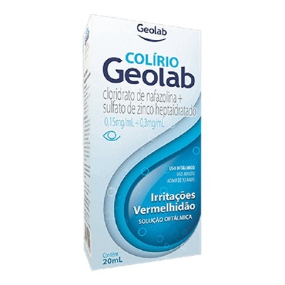 Colirio Geolab 0,15+0,3mg/ml Solução Oftálmica 20mL